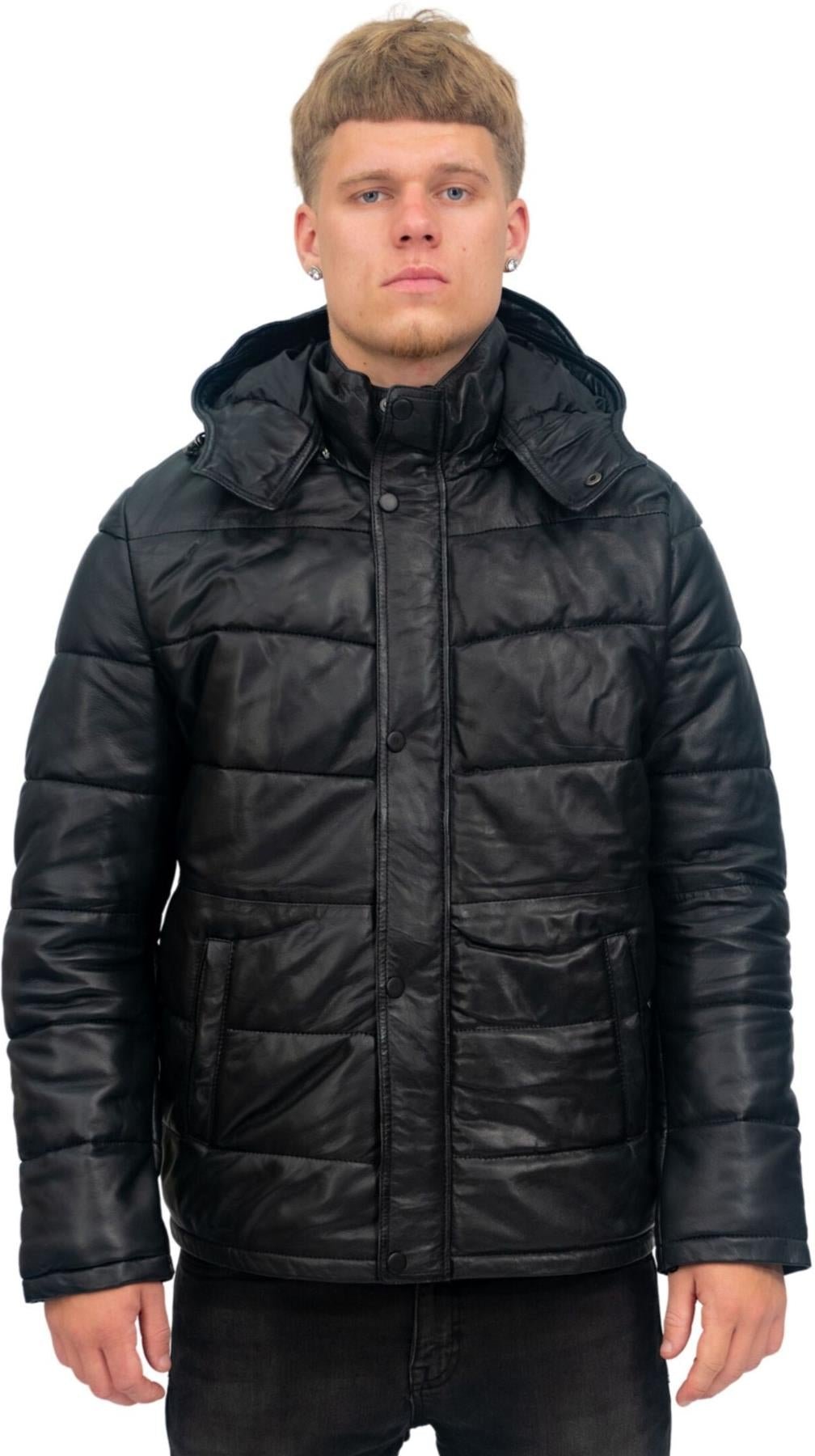 Herren-Bomberjacke aus Pufferleder – Alicante