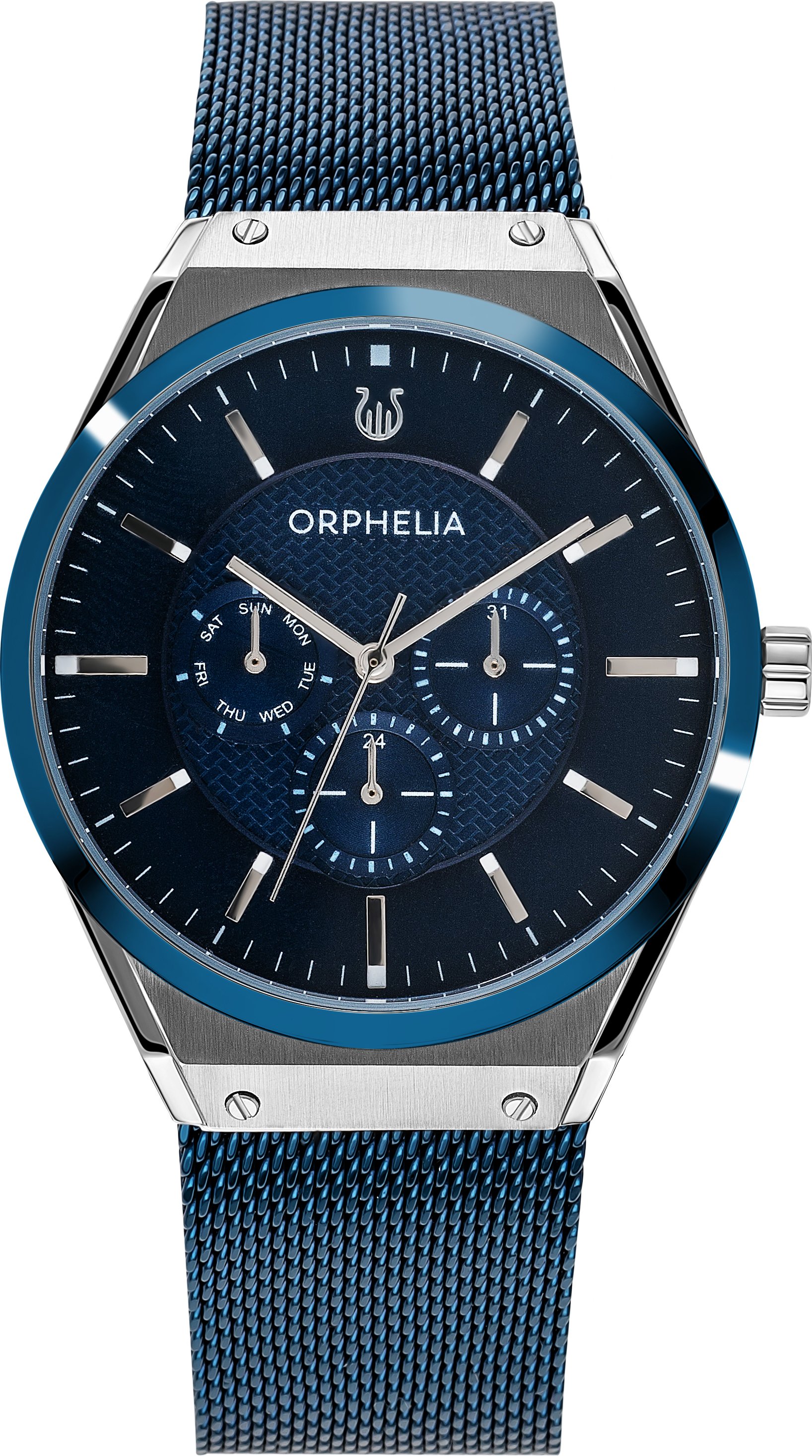 Orphelia Saffiano Herren-Armbanduhr, blau, OR72902