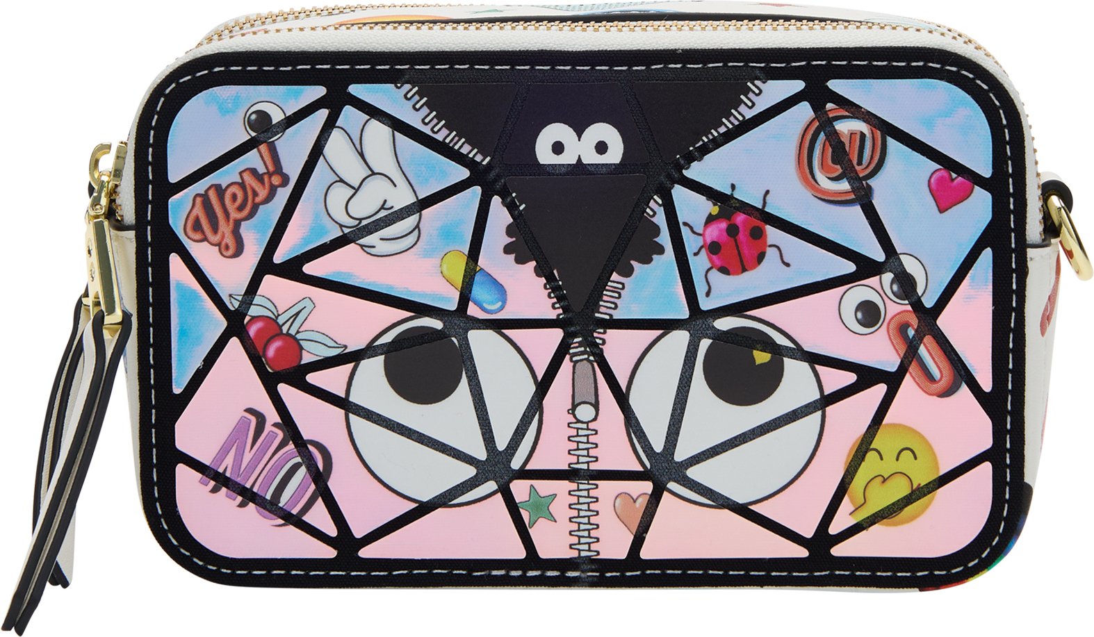 Mymo Handtasche Handtasche Frauen weiß mehrfarbig