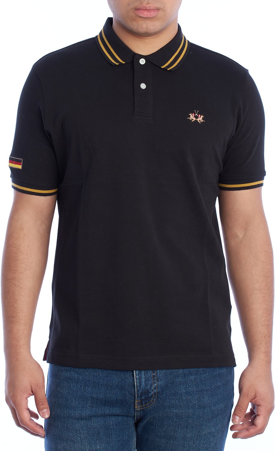 Thumbnail - Regular Fit Kurzarm-Polo YMP014-PK031 Herren