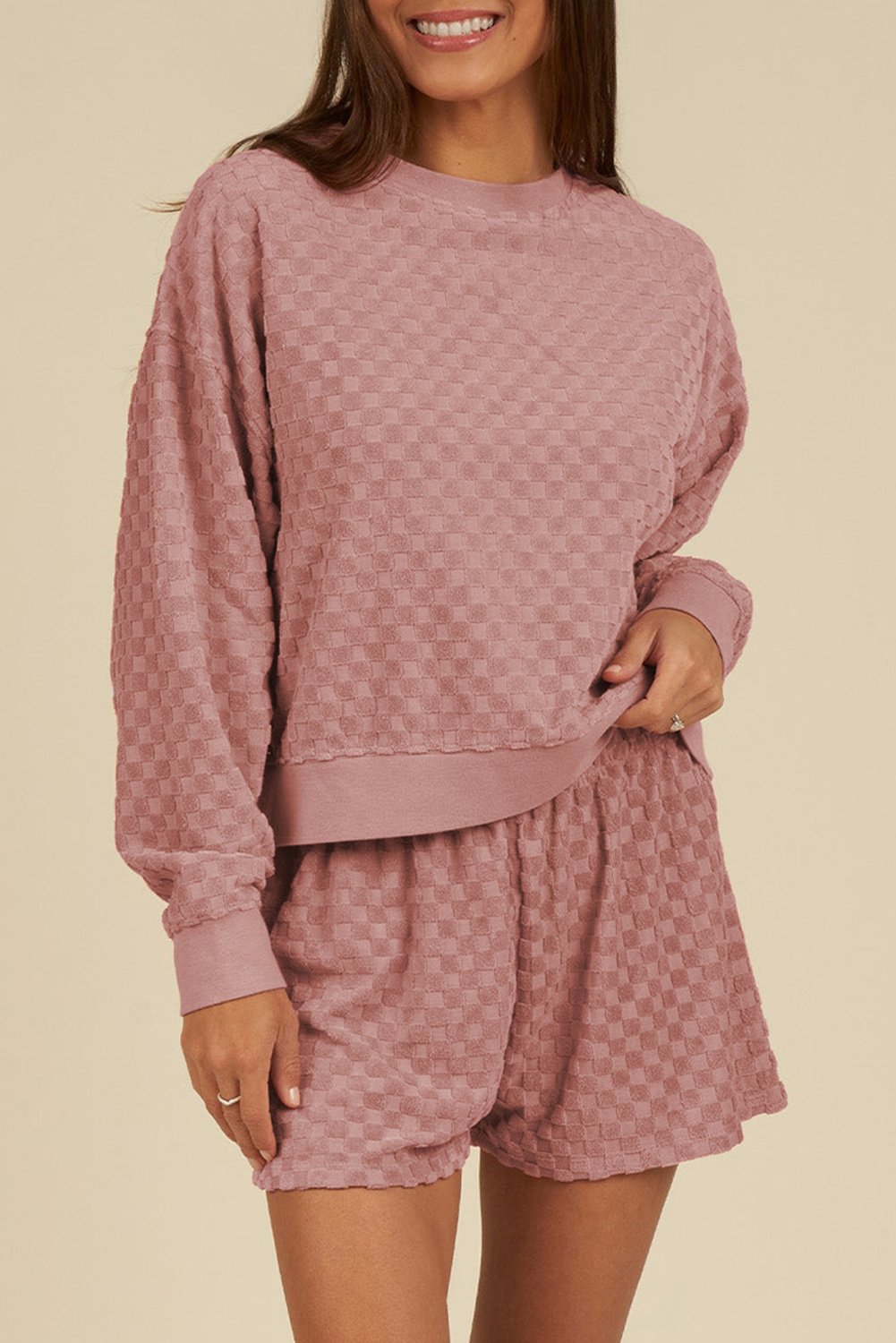 Waffelpique-Loungewear-Set