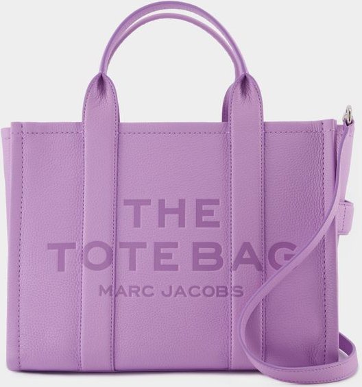 Thumbnail - The Medium Tote - Marc Jacobs - Leder - Violett