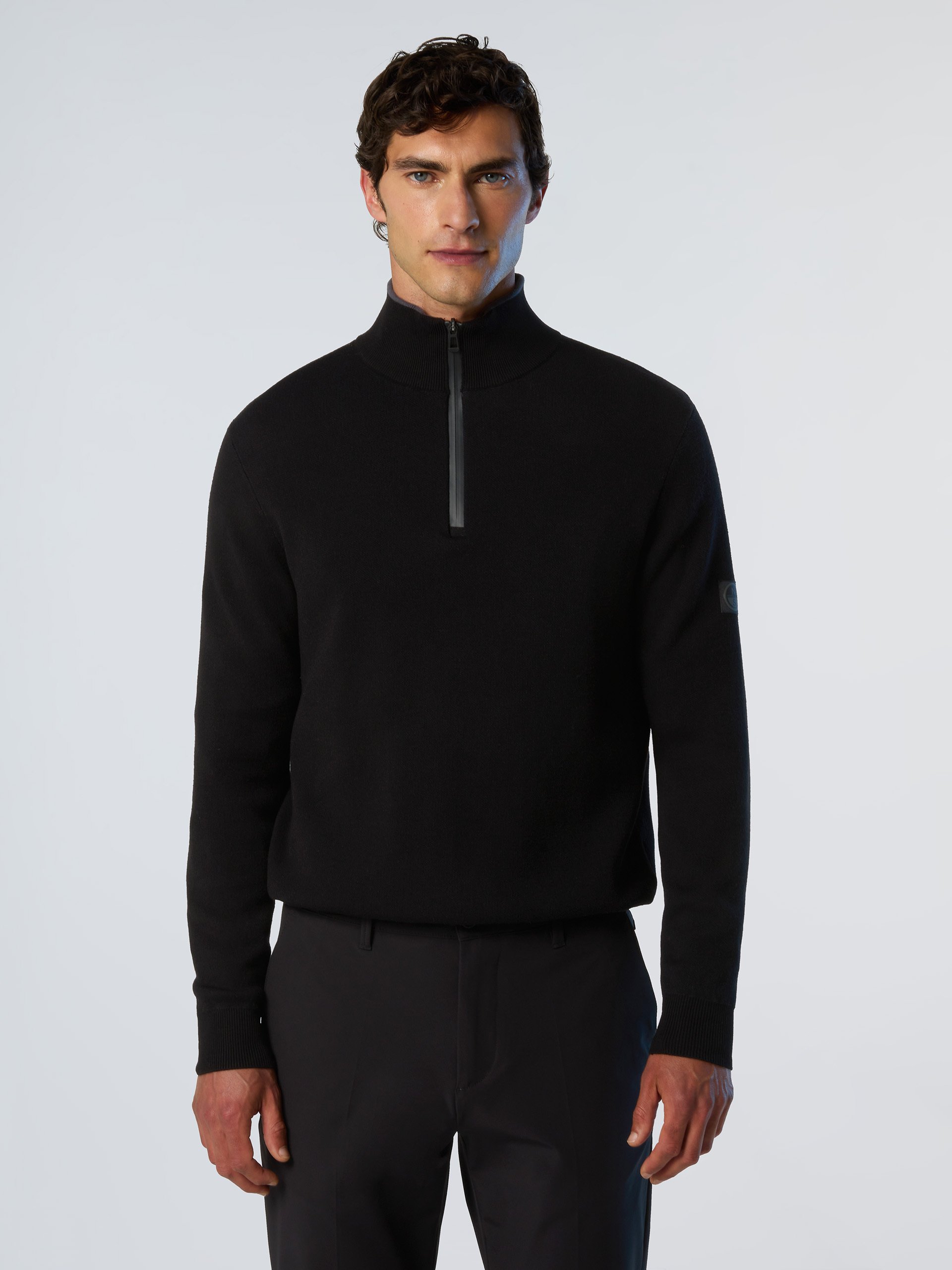 North Sails Pullover Geklebter halber Reißverschluss