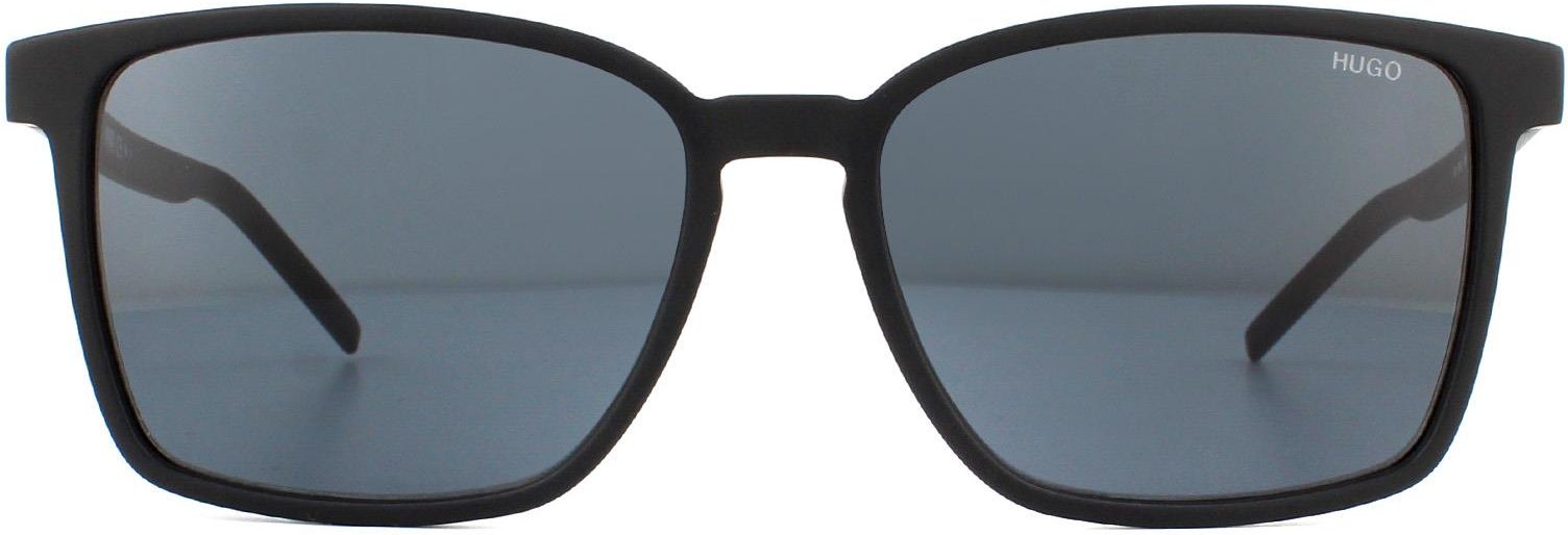 Thumbnail - Hugo by Hugo Boss Square Mens Matte Schwarz Grau Sonnenbrille