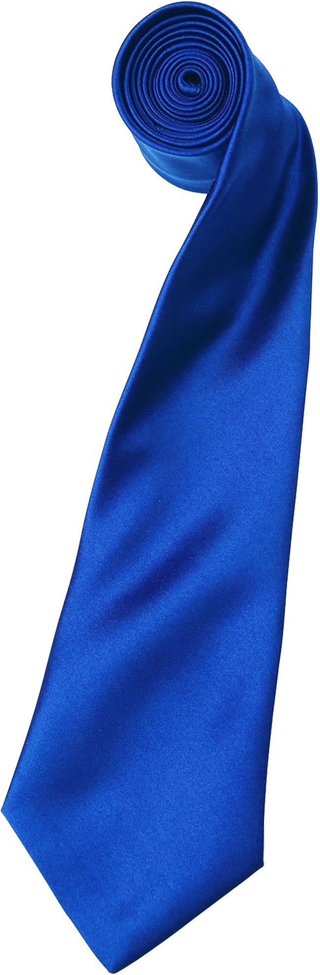 Premier Mens Plain Satin Krawatte (schmale Klinge) (2er-Pack) (Royal)