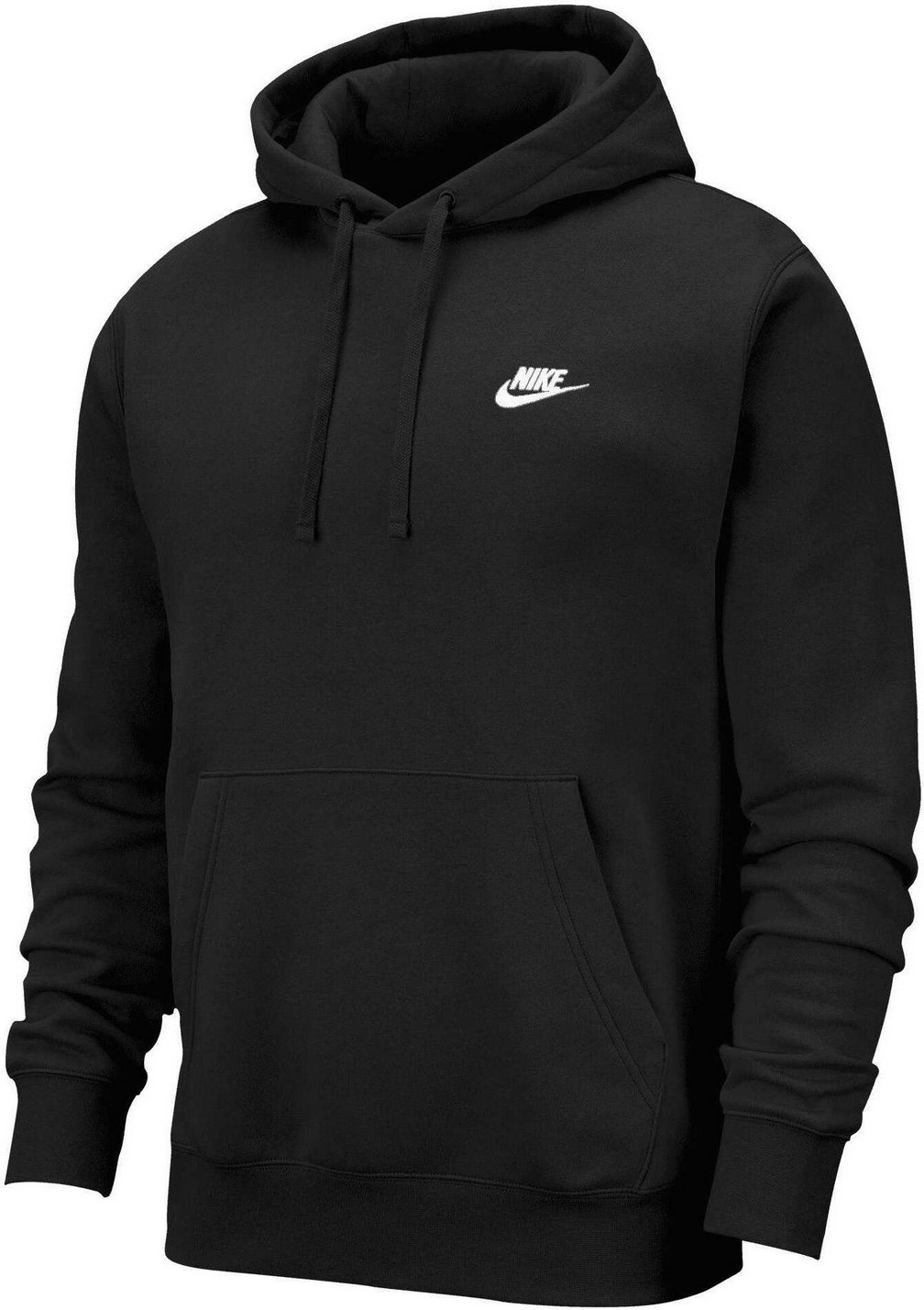 Nike - "Sportswear Club" Kapuzenpullover für Herren/Damen Unisex (Schwarz/Weiß)