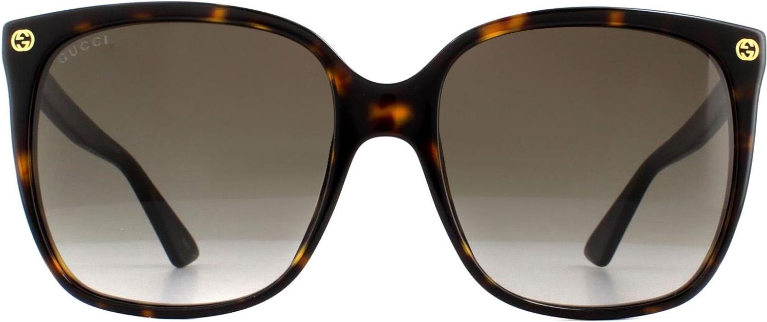 Gucci Cat Eye Sonnenbrille für Damen in Havanna Grau mit Farbverlauf