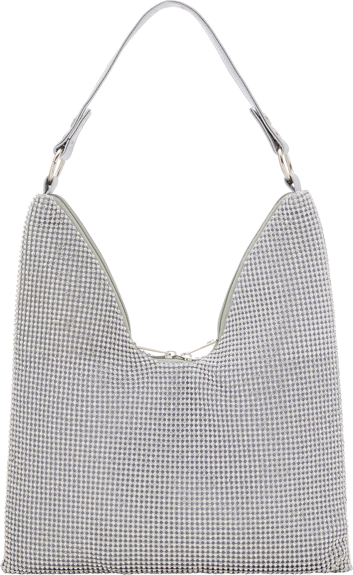 Thumbnail - Dreimaster Handtasche Frauen Silber