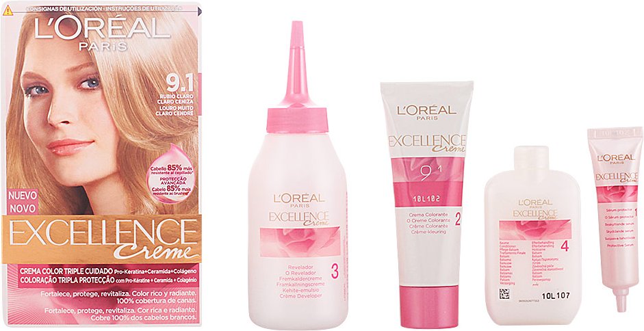 Excellence Creme-farbstoff #9.1-helles Helles Ascheblond 192 ml