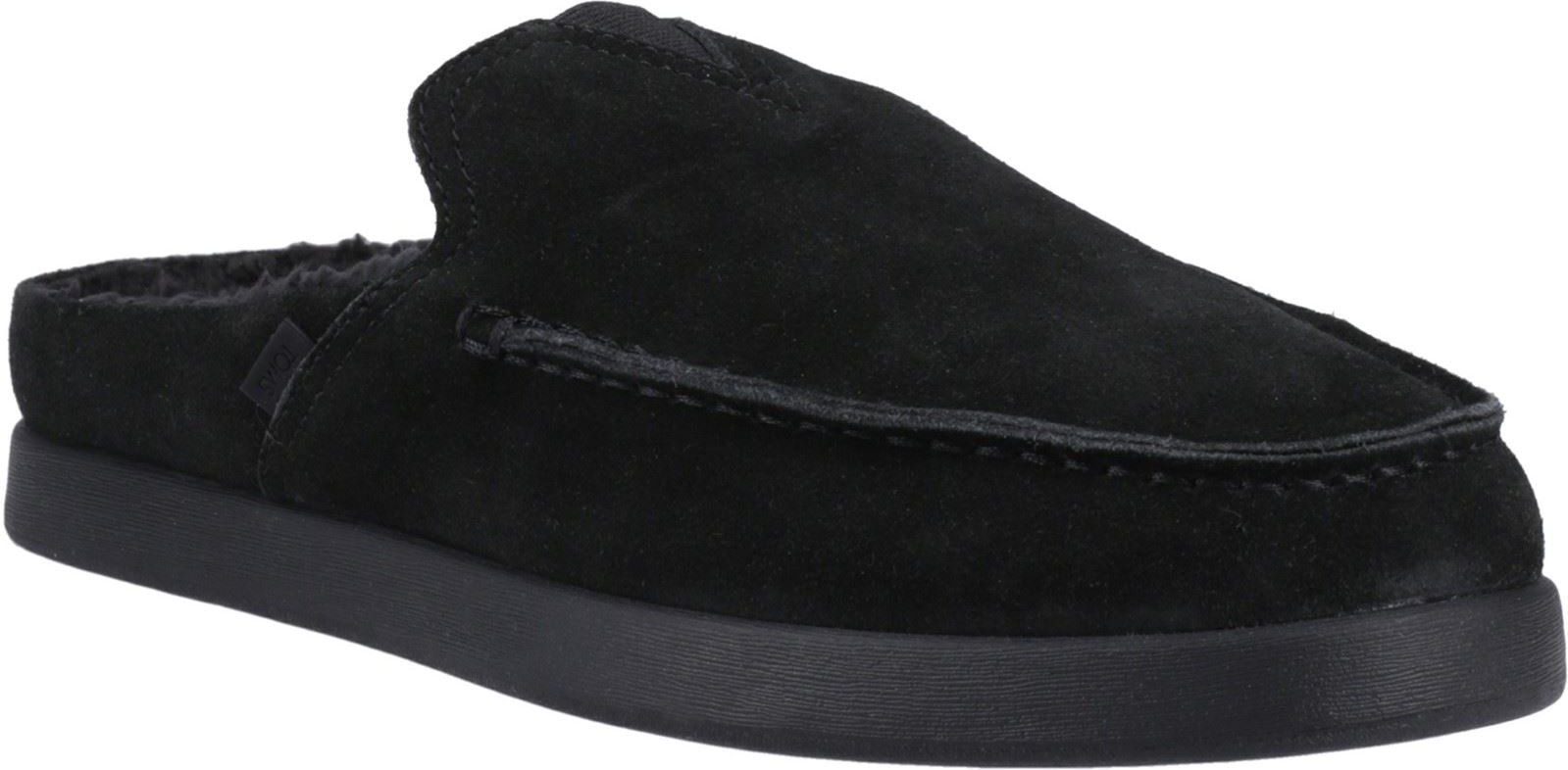 TOMS Alonso Leder Herrenschuhe Schwarz Mules