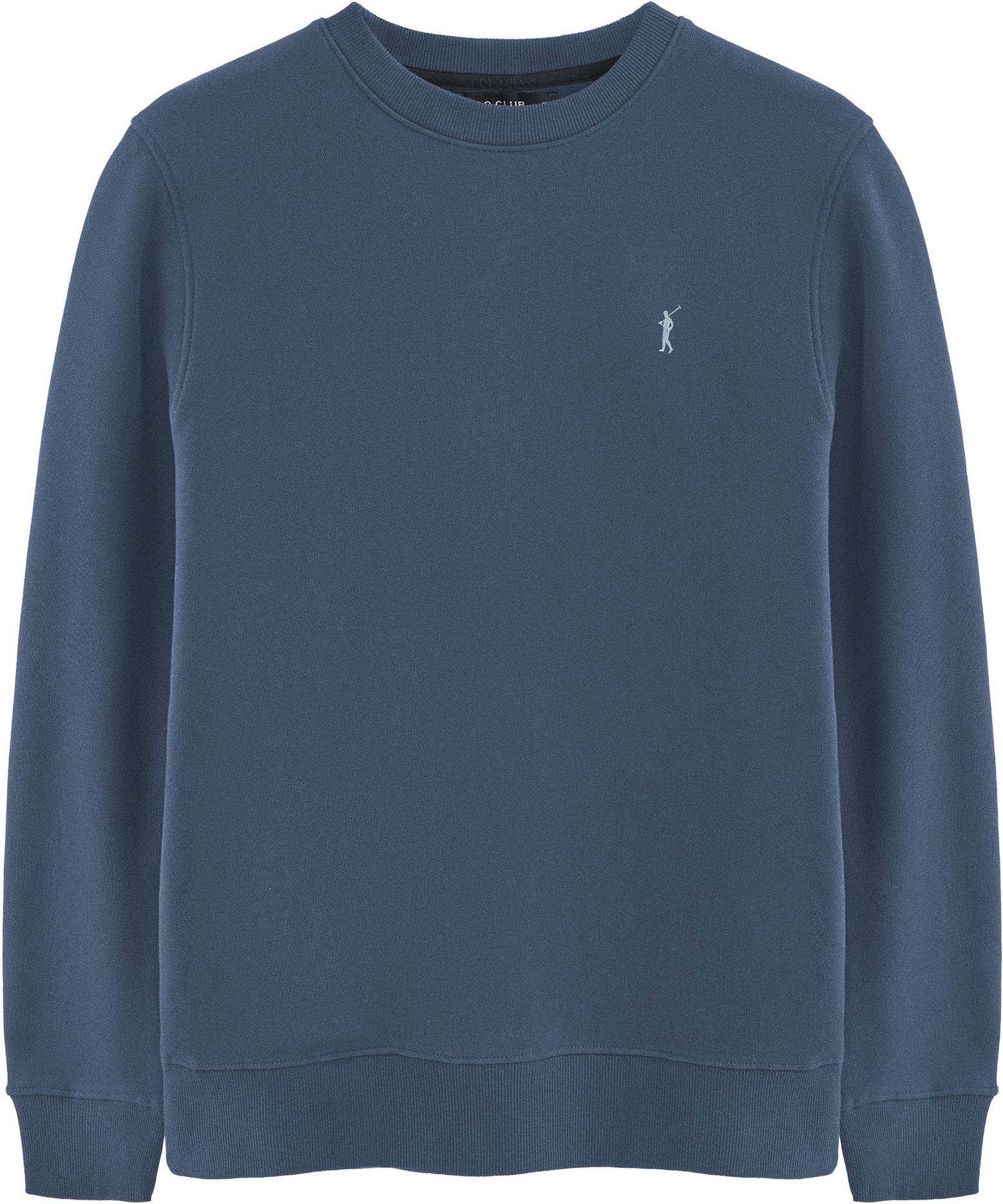 Sweatshirt denimblau im Relaxed Fit mit Rigby Go-Logo