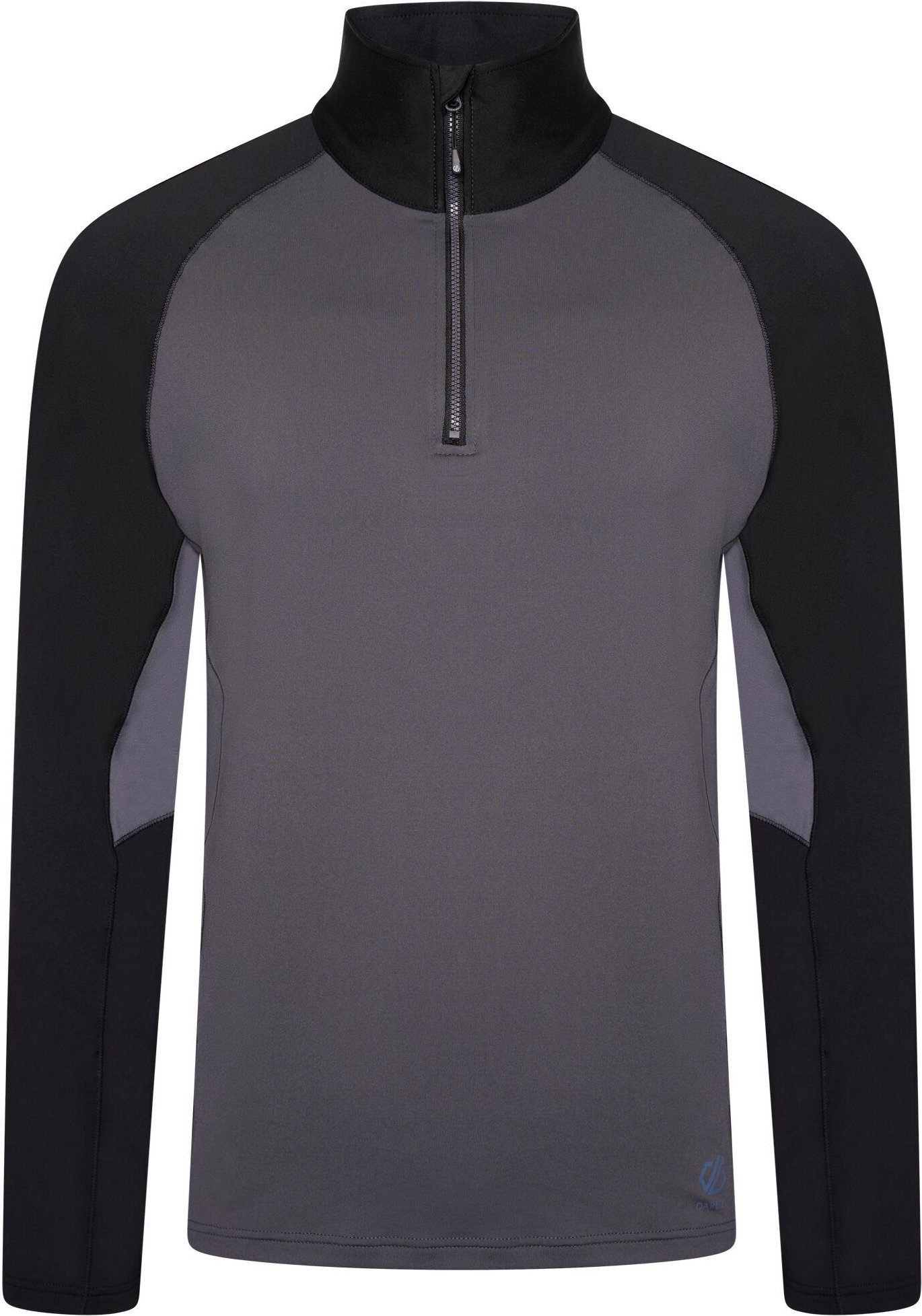 Dare 2B Mens Fuser Core Stretch Half Zip Thermal Top (Ebenholz grau)