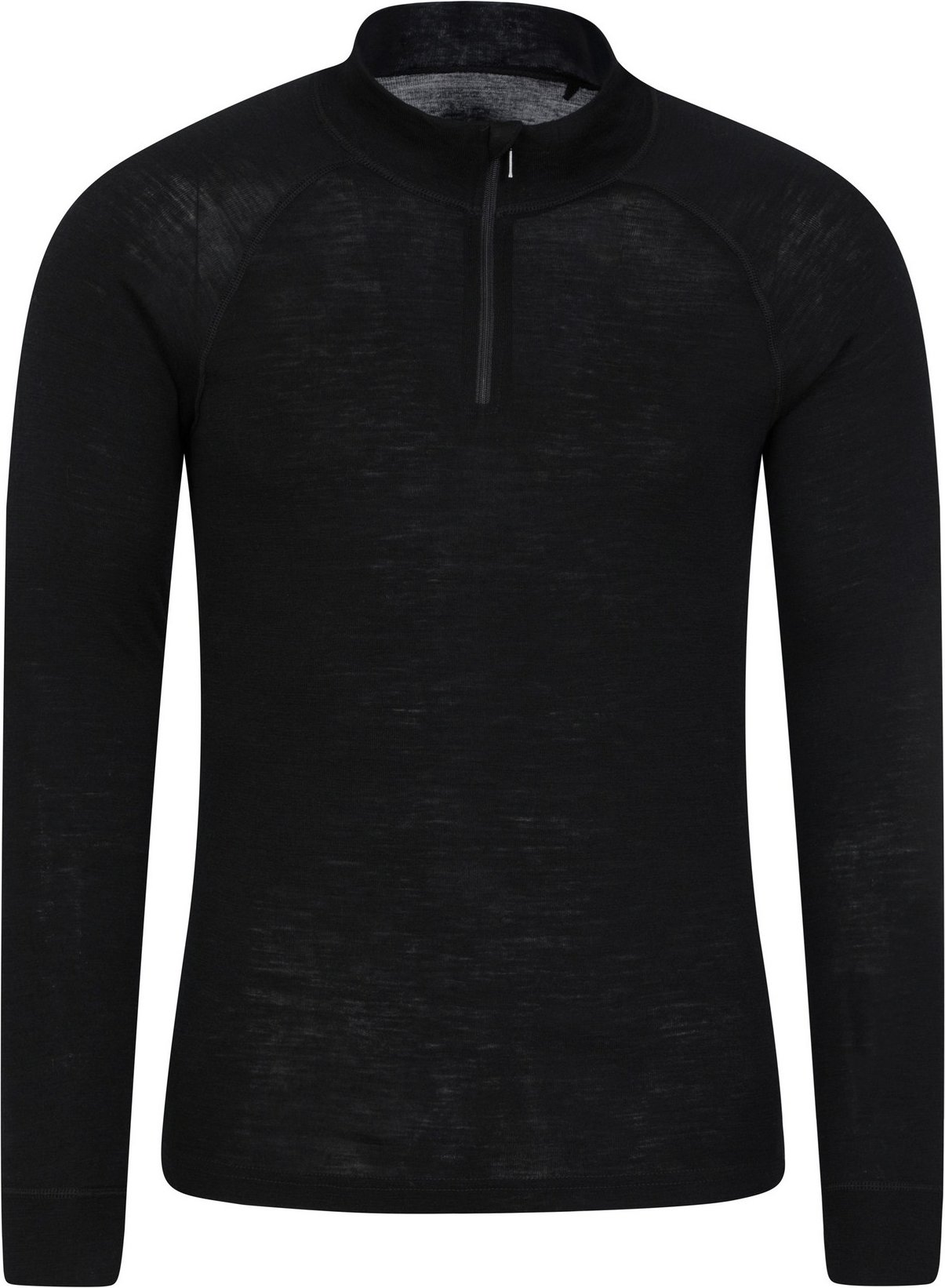 Mountain Warehouse Herren Merino II Base Layer Top (Schwarz)