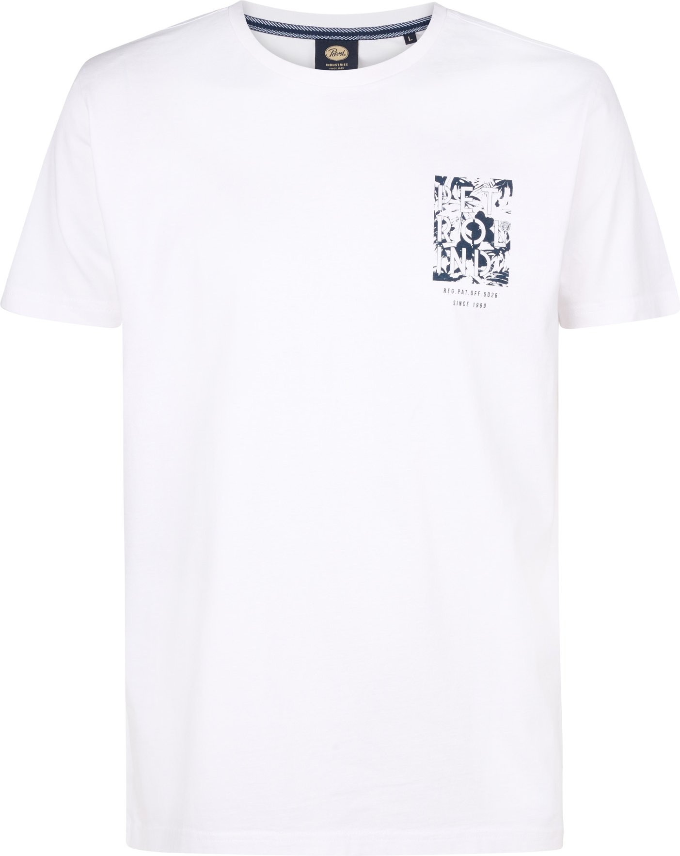 Petrol Industries - T-Shirt mit Rückenaufdruck Sandcrest Herren - Weiß