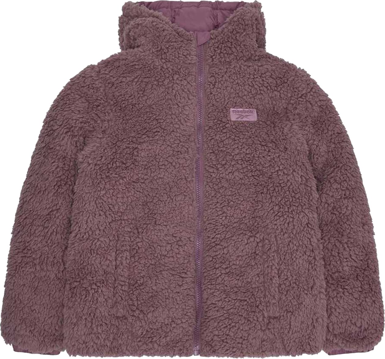 Reebok - Steppjacke für Damen, wendbar, Teddy (Graurosa)