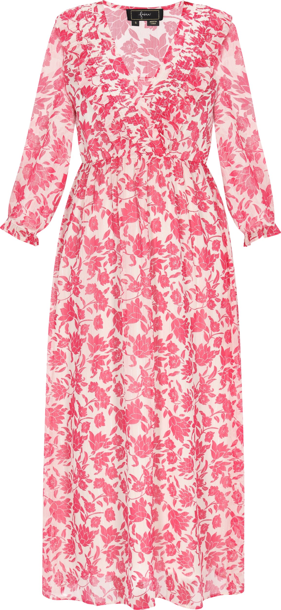Faina Kleid Frauen rosa weiß