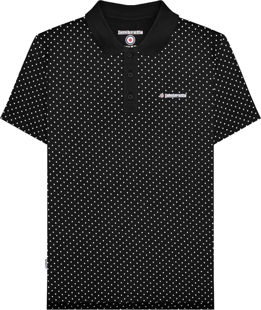 Lambretta - "SS24" Poloshirt für Herren (Schwarz)