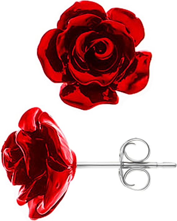 DIADEMA - Ohrringe - Rote Rose - Love Jewelry Kollektion