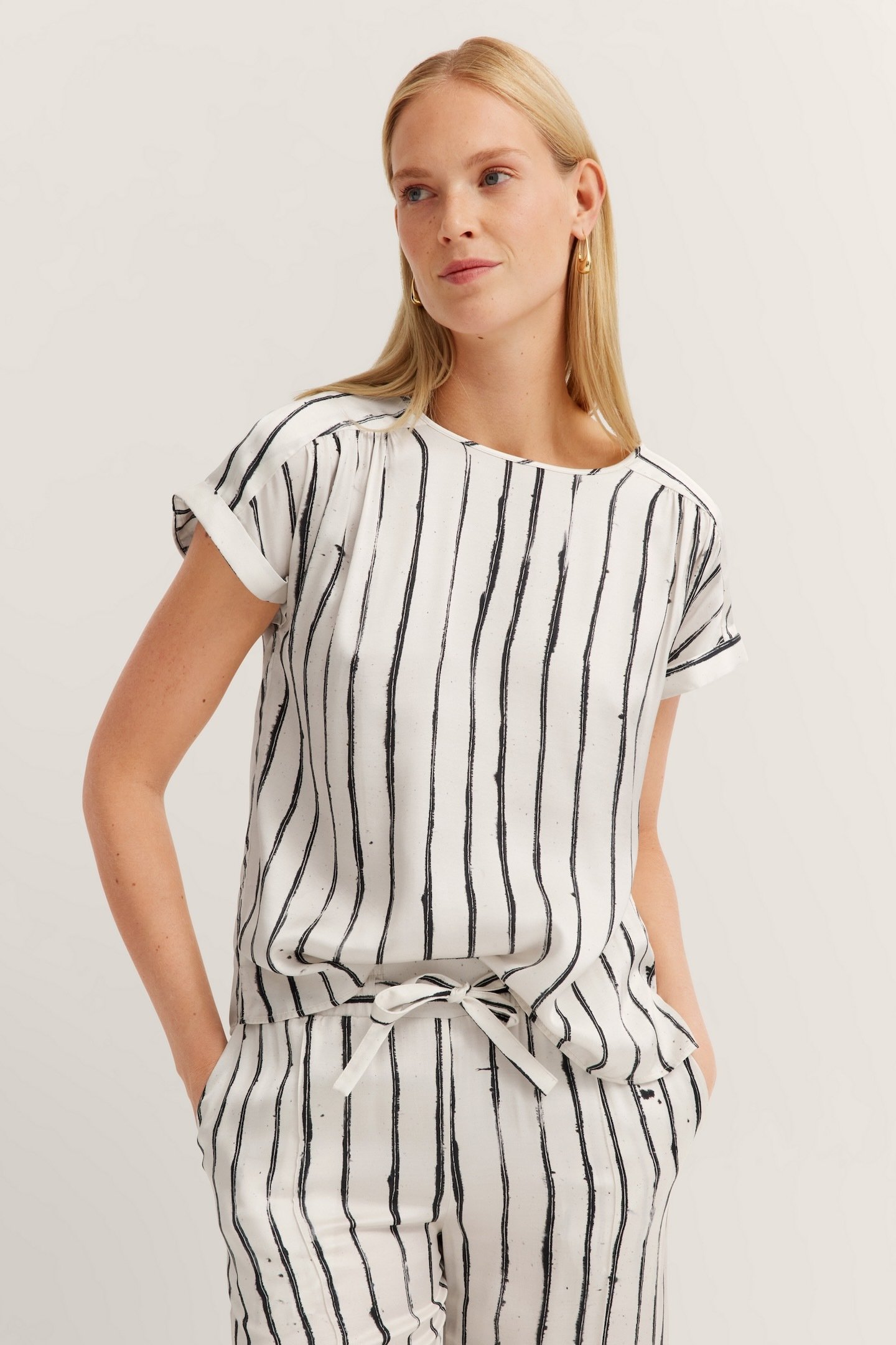 Thumbnail - Bugatti Damen Blusen-Shirt mit Streifenprint