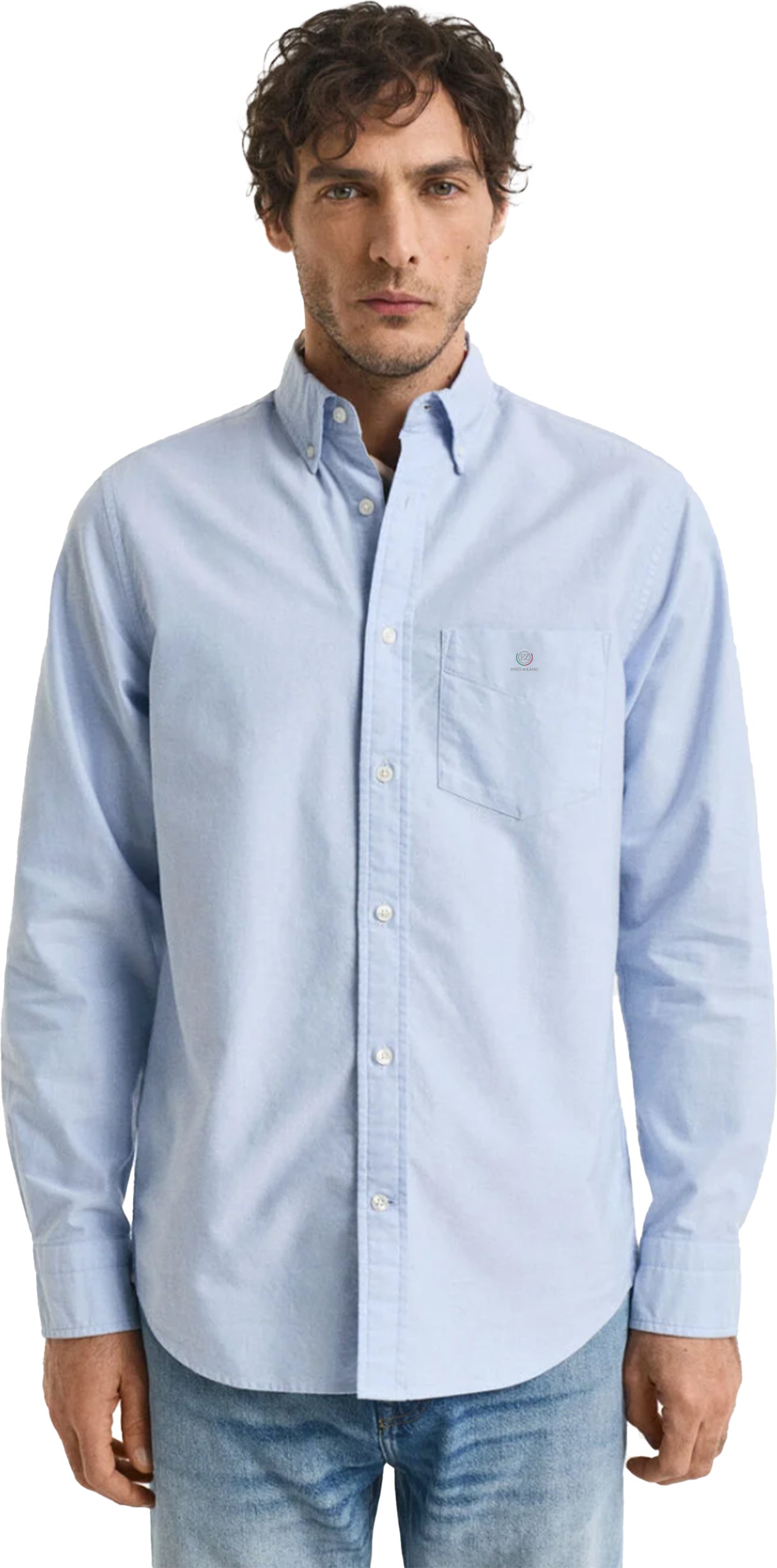 Enzo | Herren Regular Fit Oxford Hemd