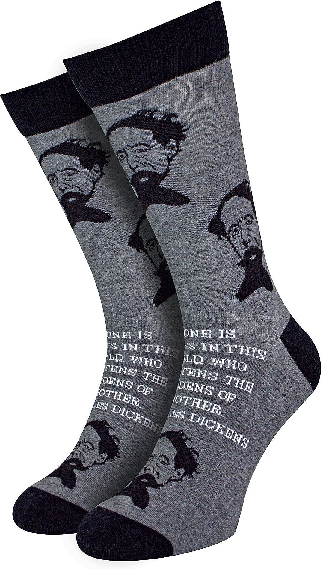 Charles Dickens Neuheiten-Socken | Geschenk Baumwollsocken
