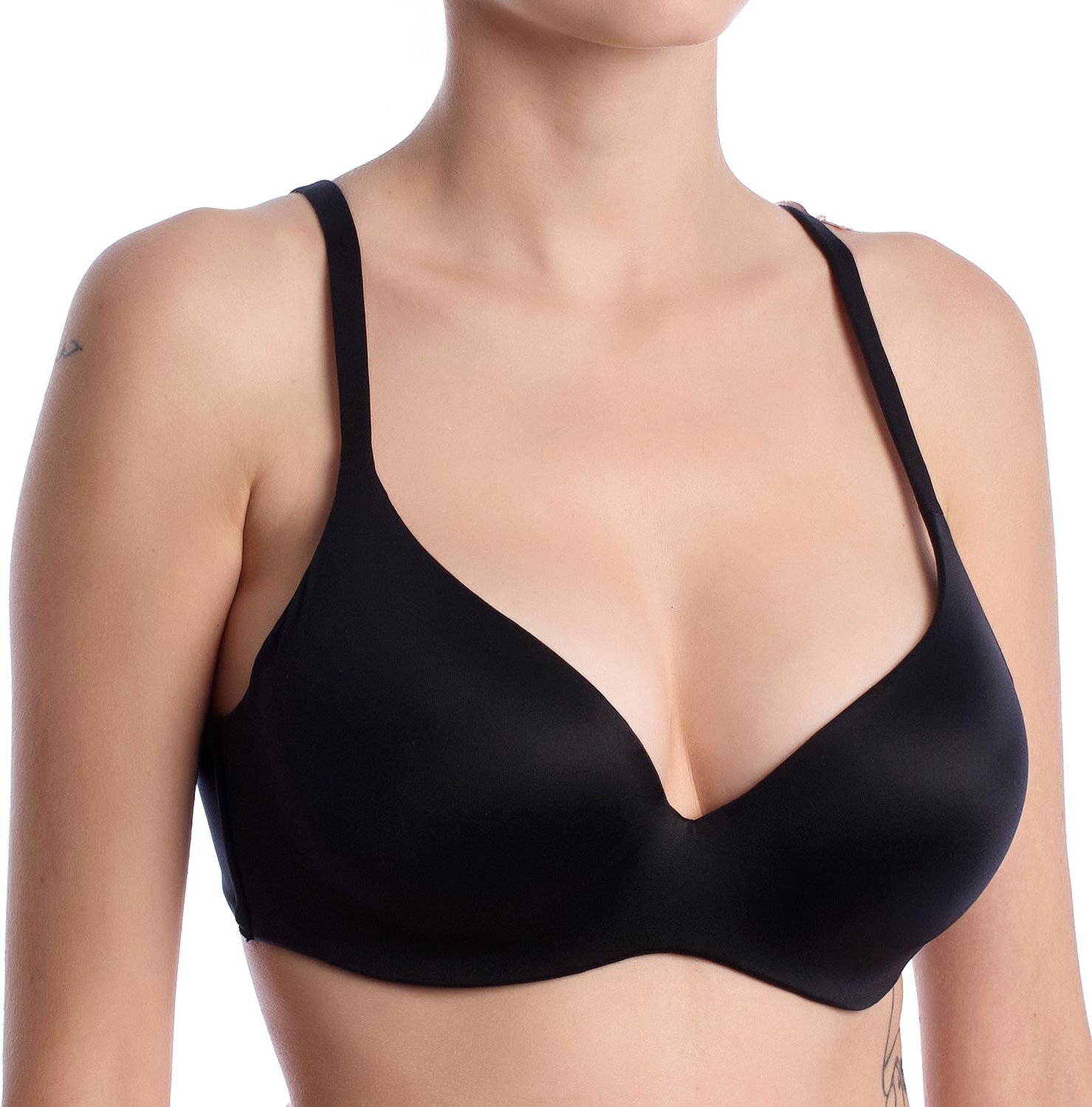 Damen-BH mit unsichtbaren Cups ONE-BALCONETTE