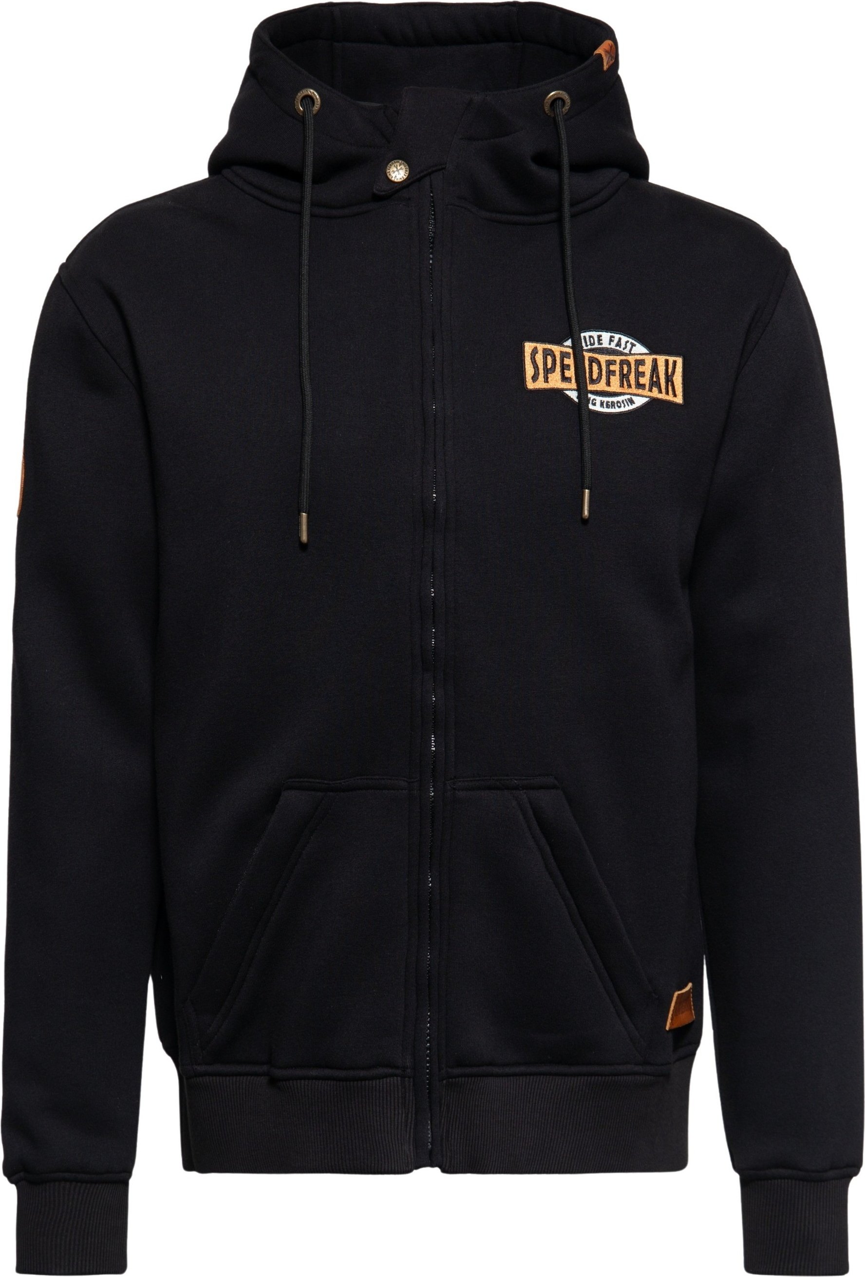 King Kerosin Herren Outdoor Sweatjacke K.K. Adventure Gear - Speedfreak schwarz