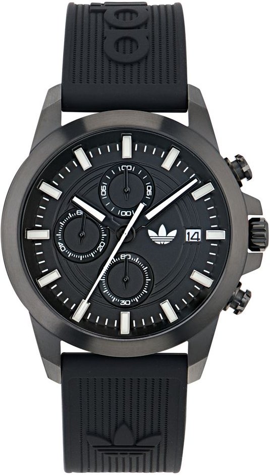 Adidas Originals Expression Two Chrono Unisex Armbanduhr Schwarz AOFH24521