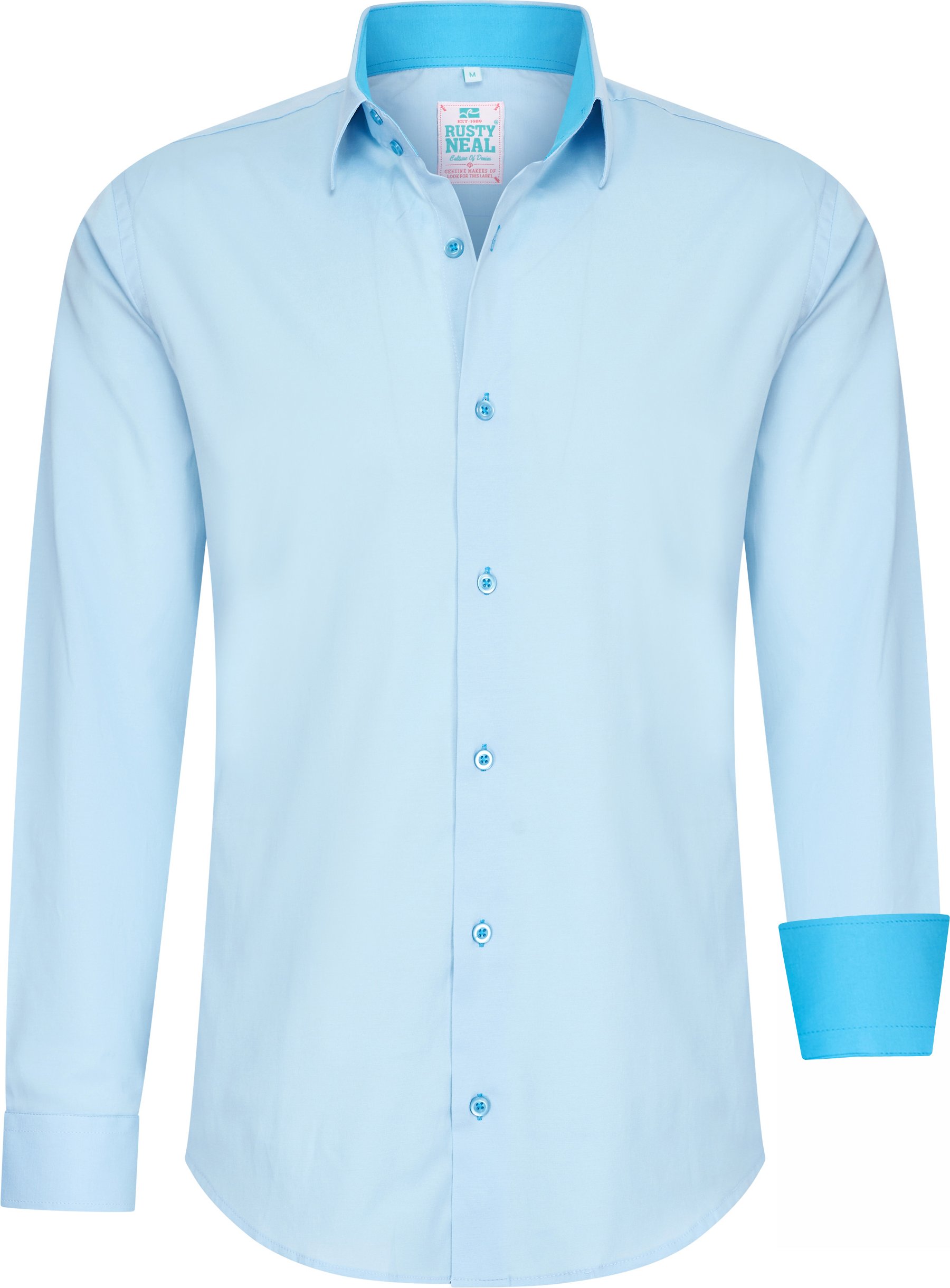 Pastell Hemd S - 6XL Slim Fit Cotton-Stretch