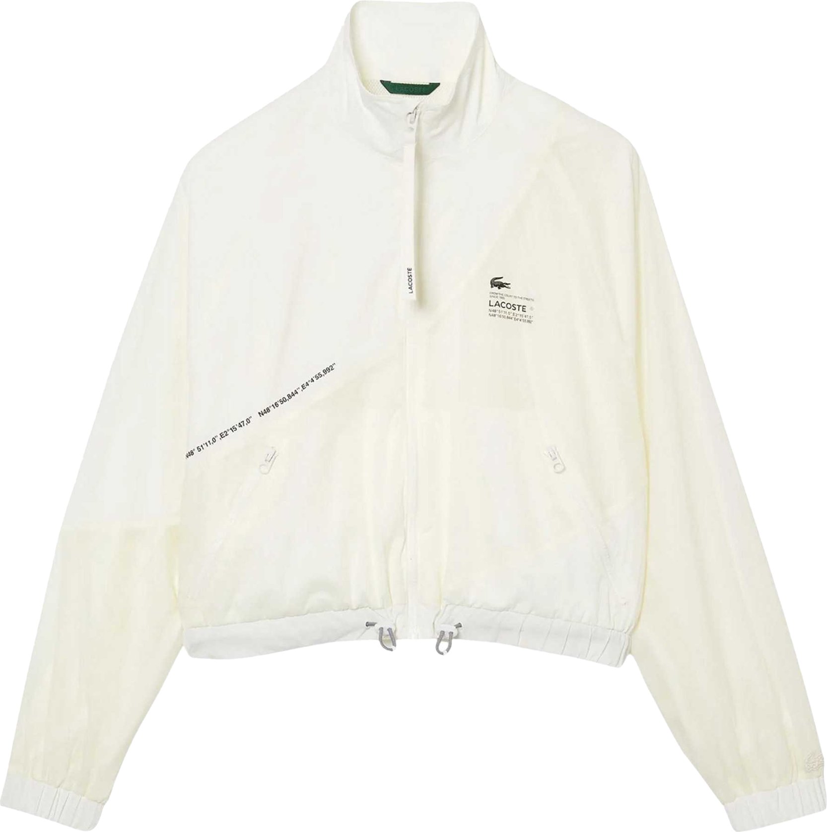 Lacoste - Jacke für Damen, Mesh-Futter, Nylon (Weiß)