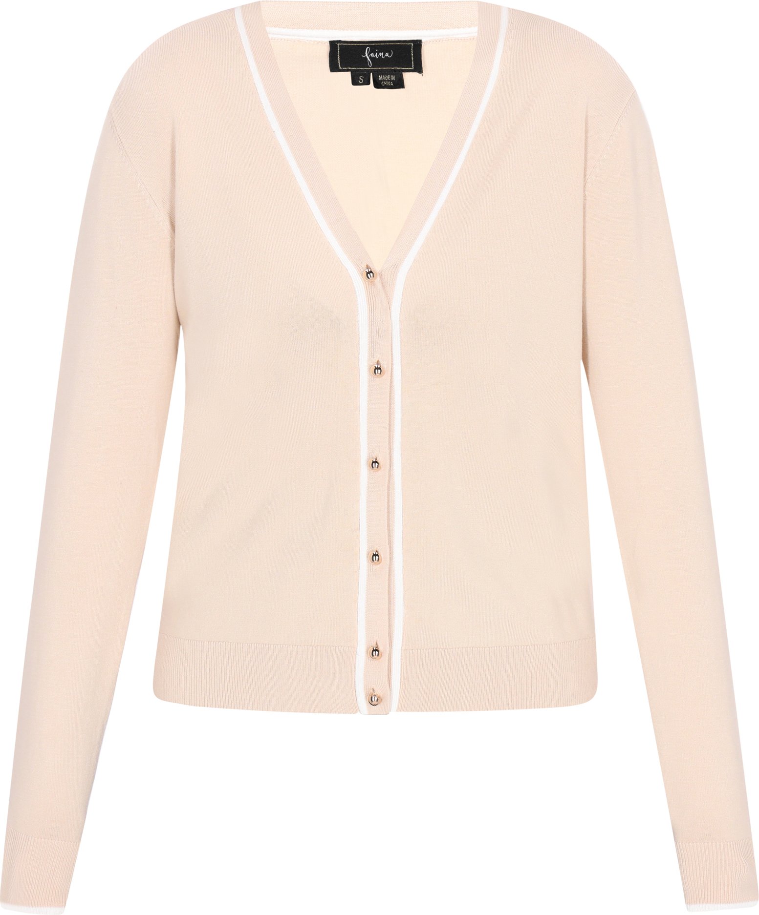 Thumbnail - Faina Strickjacke Frauen Beige