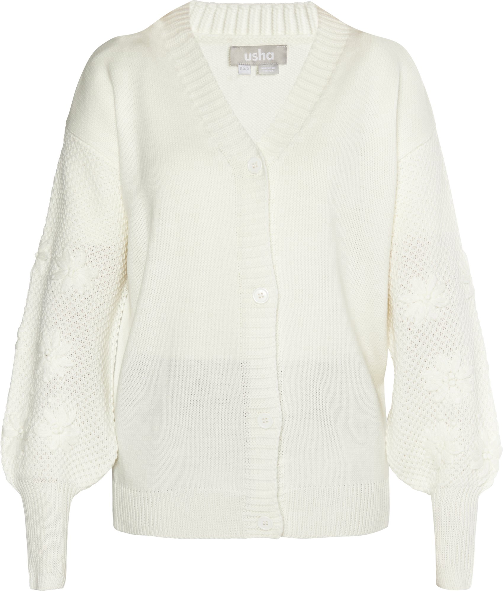 Thumbnail - usha Strickcardigan Damen Wollweiß