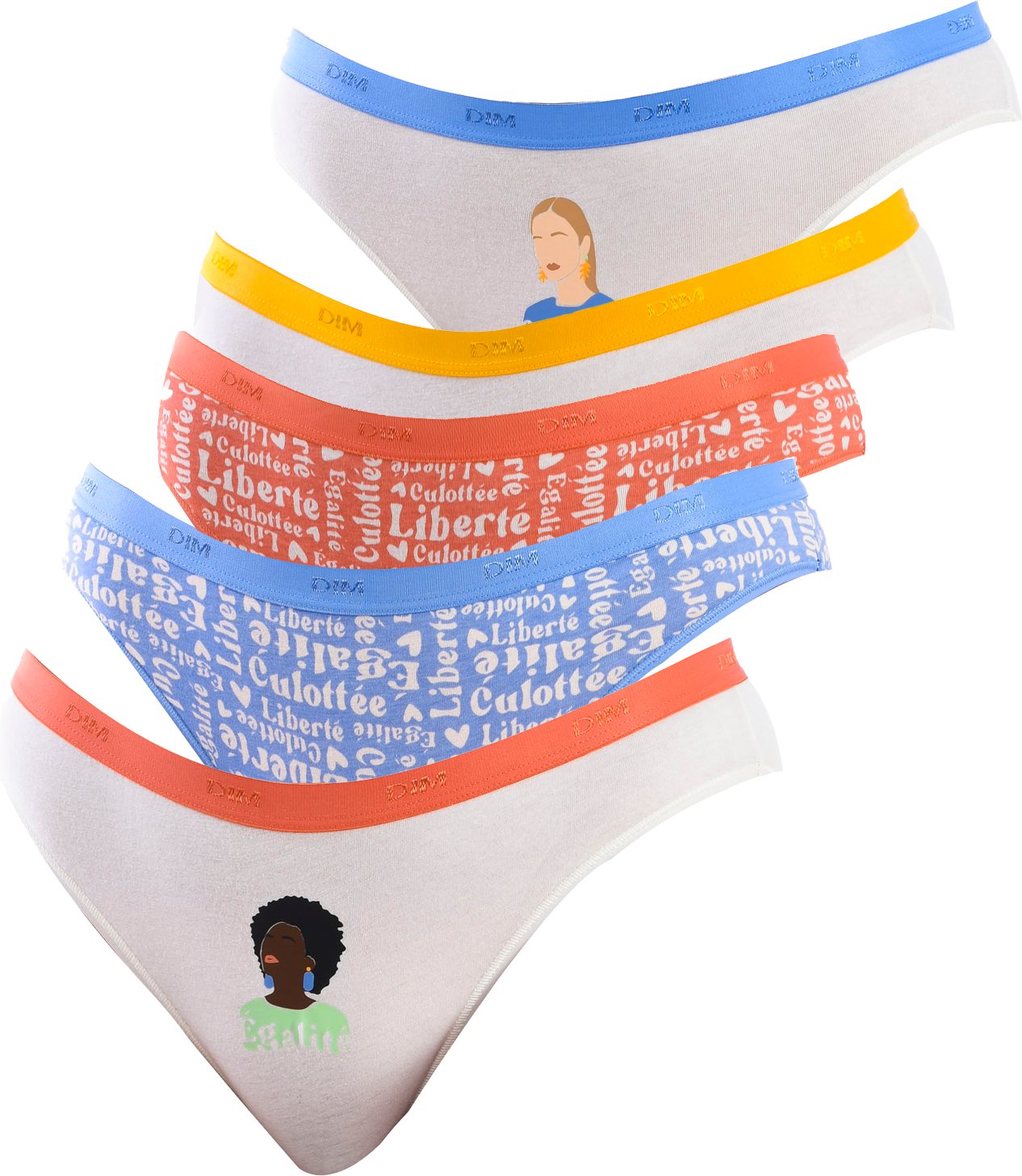 Pack-5 Frauen Baumwolle Stretch Komfort Höschen D4C17