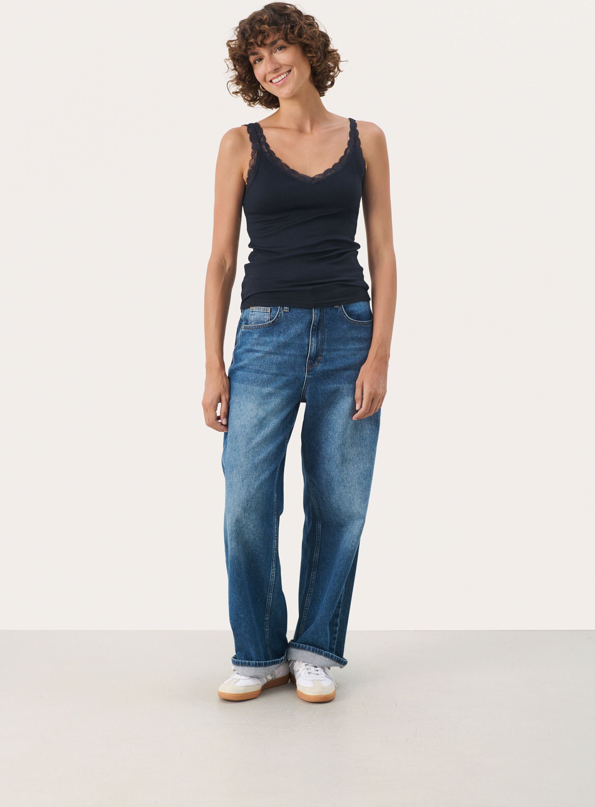 Jerseytop Slim fit Dark Navy