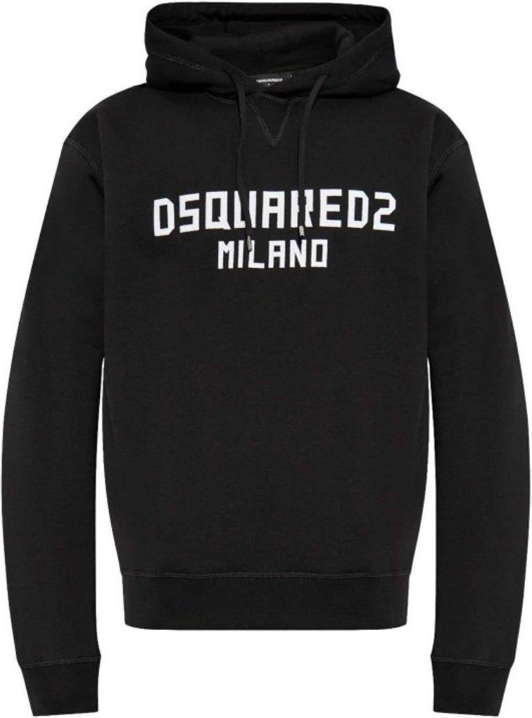Dsquared2 Milano Logo Cool Fit Schwarzer Hoodie