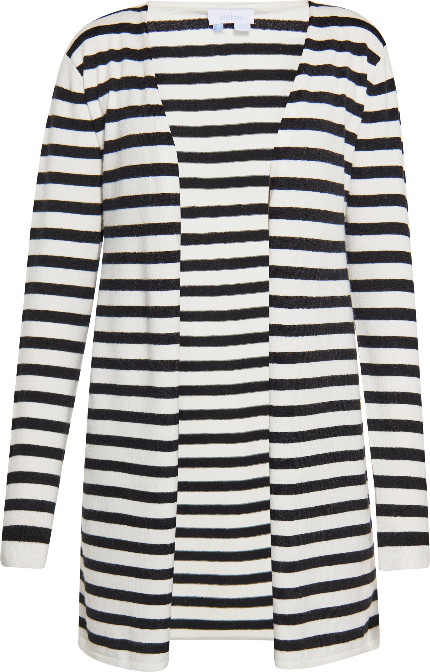 usha Strickjacke Damen weiss schwarz