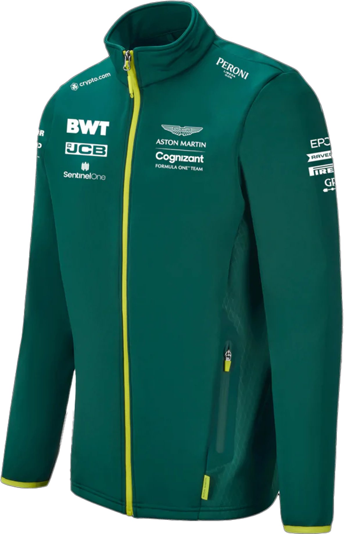 Aston Martin Cognizant F1 Offizielles Team Herren Green Softshelljacke