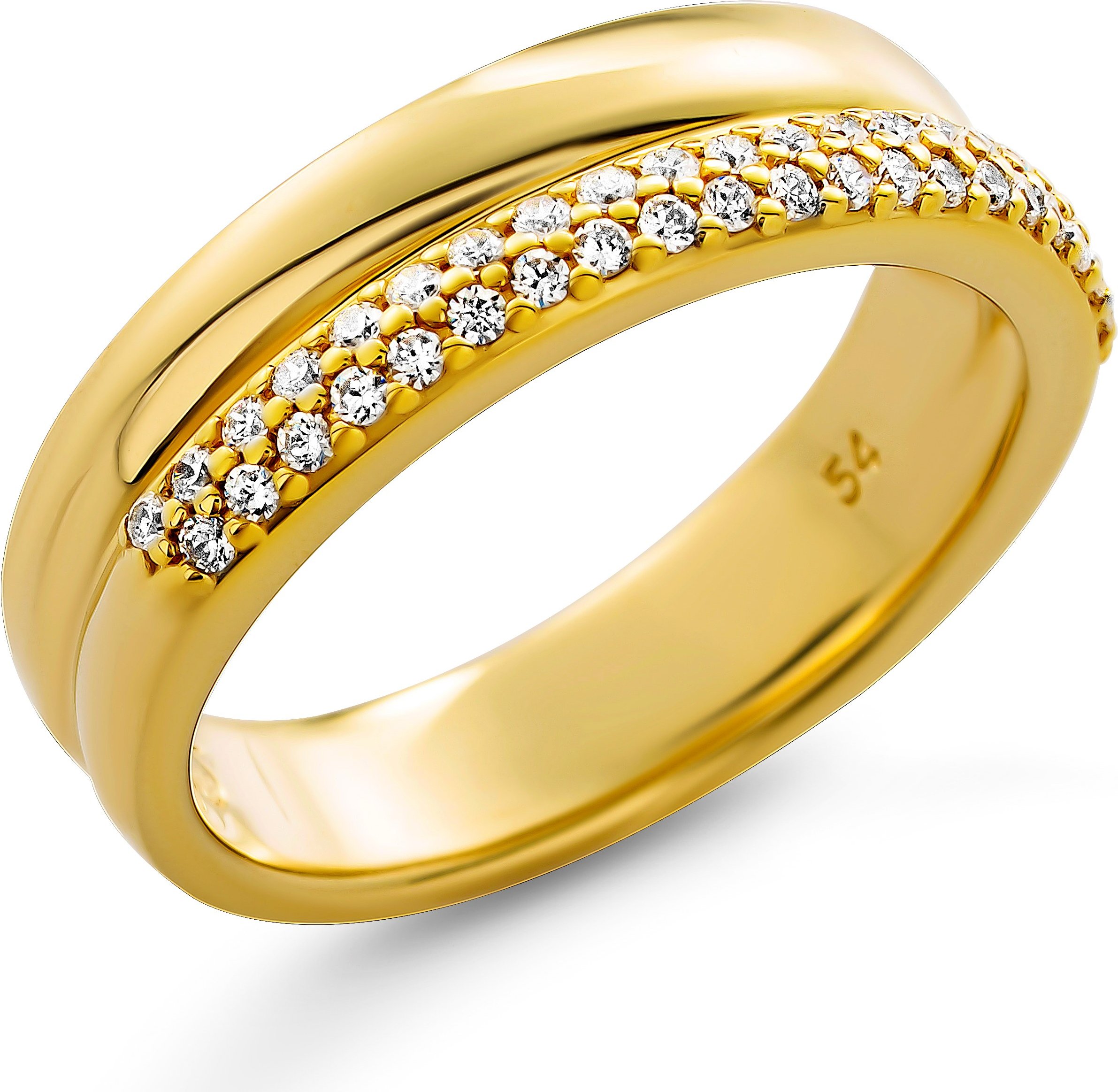 Orphelia 'Emily' Damen-Ring aus 925er Sterlingsilber – Gold ZR-7581/G