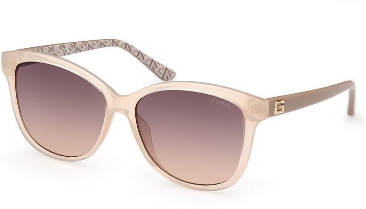 Beige Polyester-Sonnenbrille