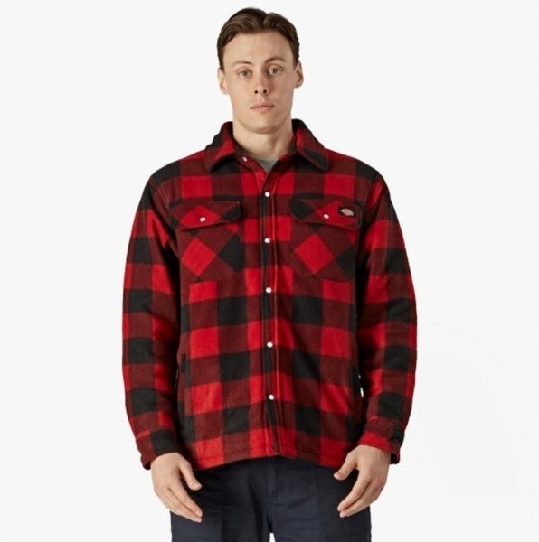 Dickies PORTLAND Herren Shirtjacke Rot