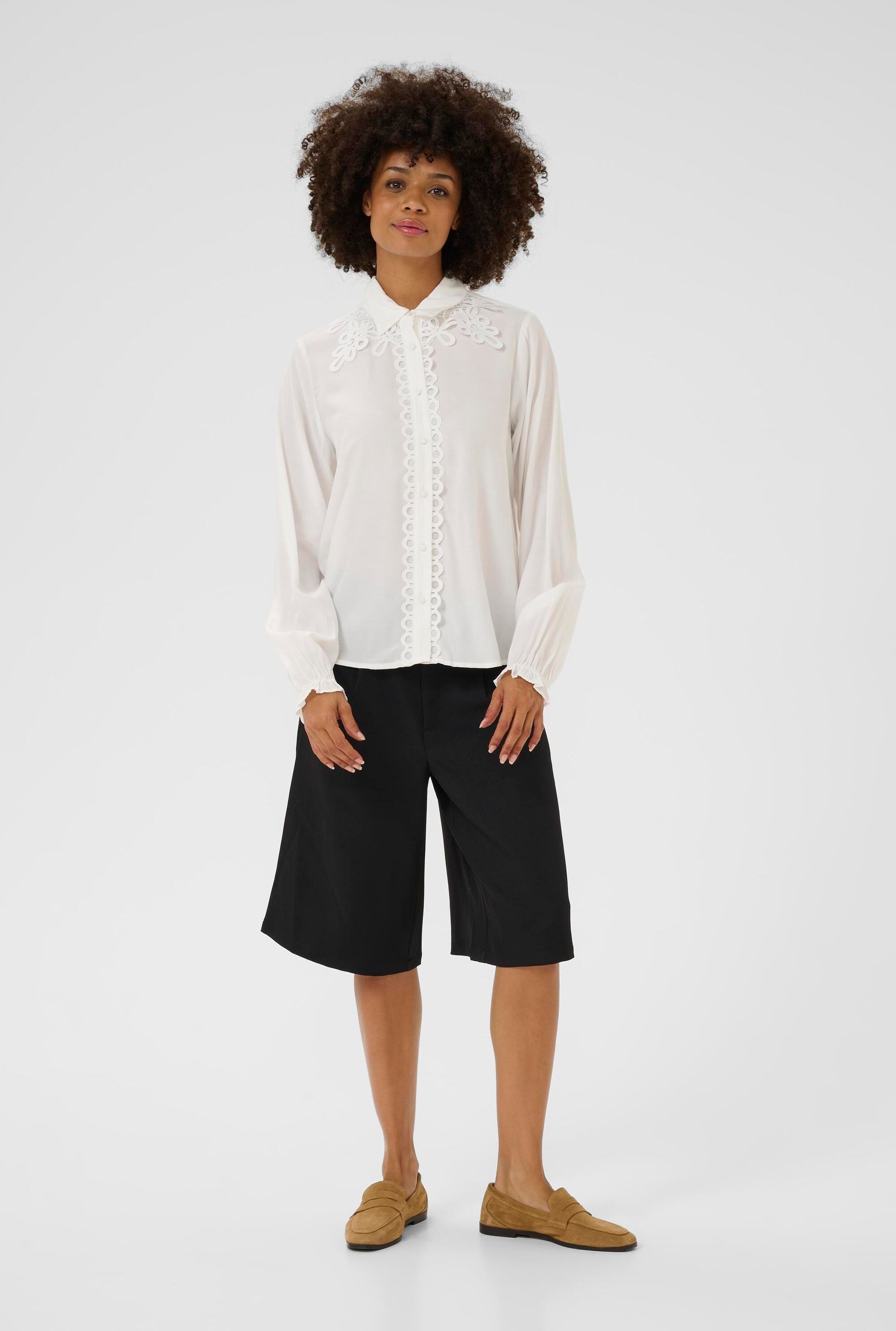 Langarm-Hemd CUamanda Relaxed fit white