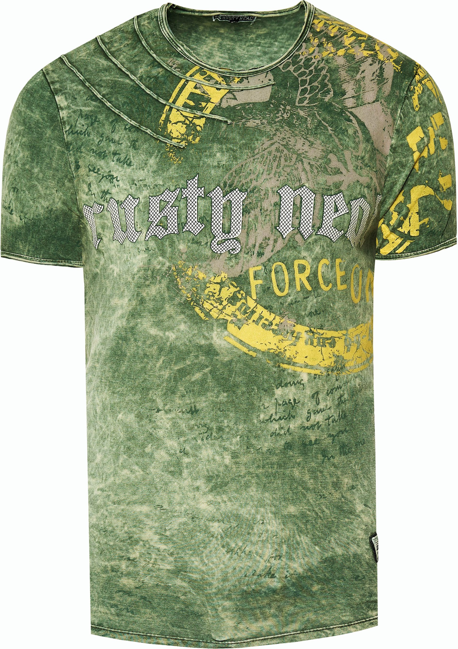 Verwaschenes T-Shirt mit Eagle-Print