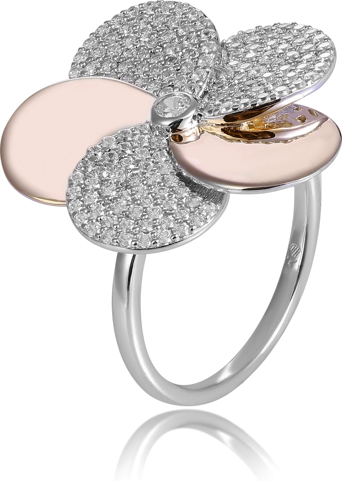 Orphelia Damen-Ring Sterling-Silber 925 – Silber/Rosé ZR-7452