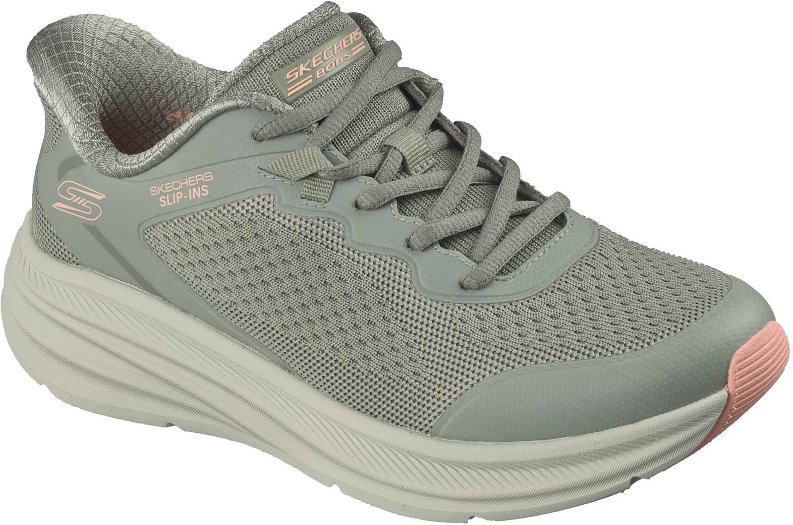Skechers BOBS Skillz Textil Damen Olive Standard Turnschuhe
