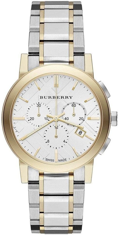 Burberry The City zweifarbiger Chronograph Unisex-Uhr BU9751