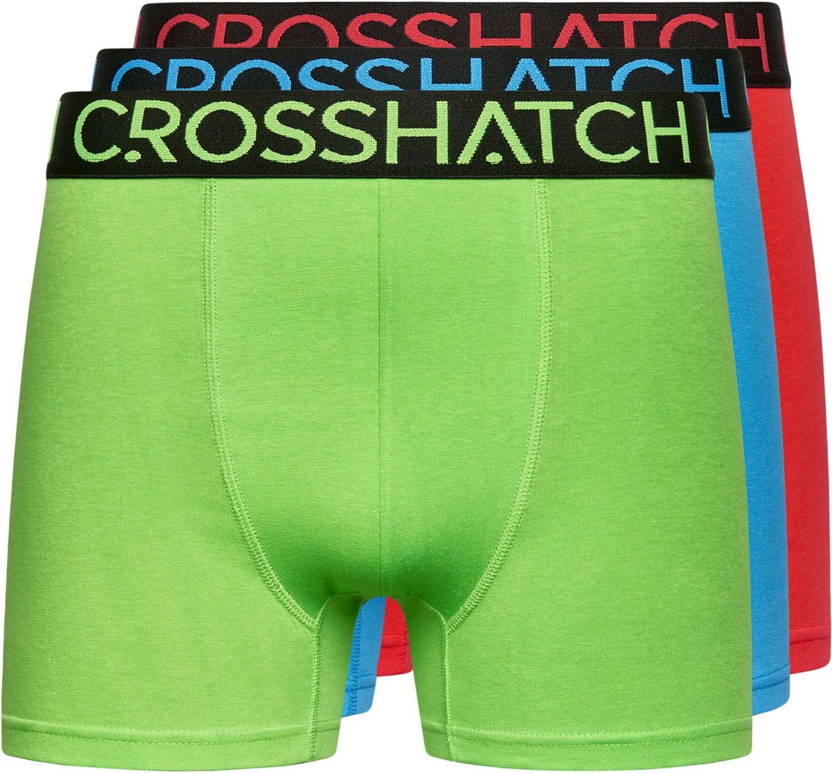 Duck and Cover - "Highlighter" Boxershorts für Herren (3er-Pack) (Grün/Rot)