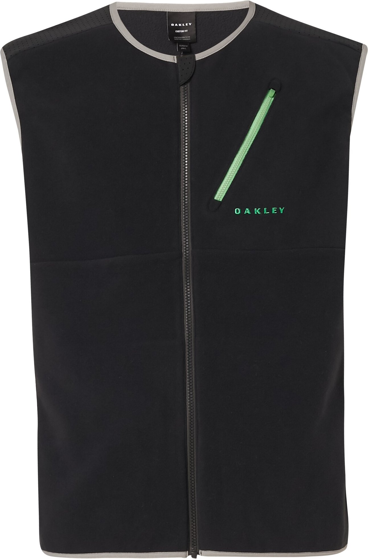 Oakley Reißverschluss auf schwarze hydrofree Herrenhybridpfahlweste 412767 02e