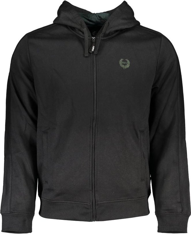 Gianmarco Venturi Schwarzes Fleece Herren Sweatshirt