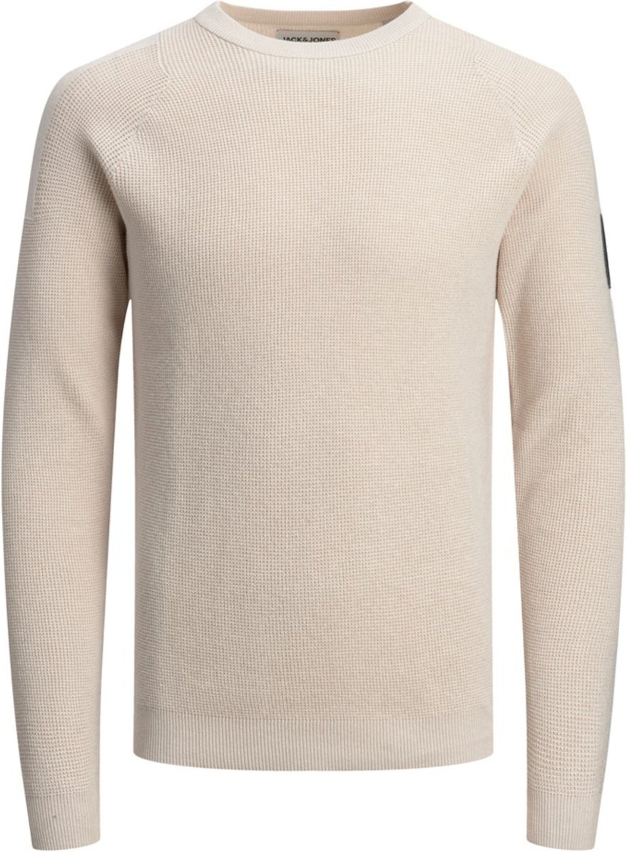 Classic Spring Knit Crew Neck von Jack & Jones in der farbe Weiss und in größe S.