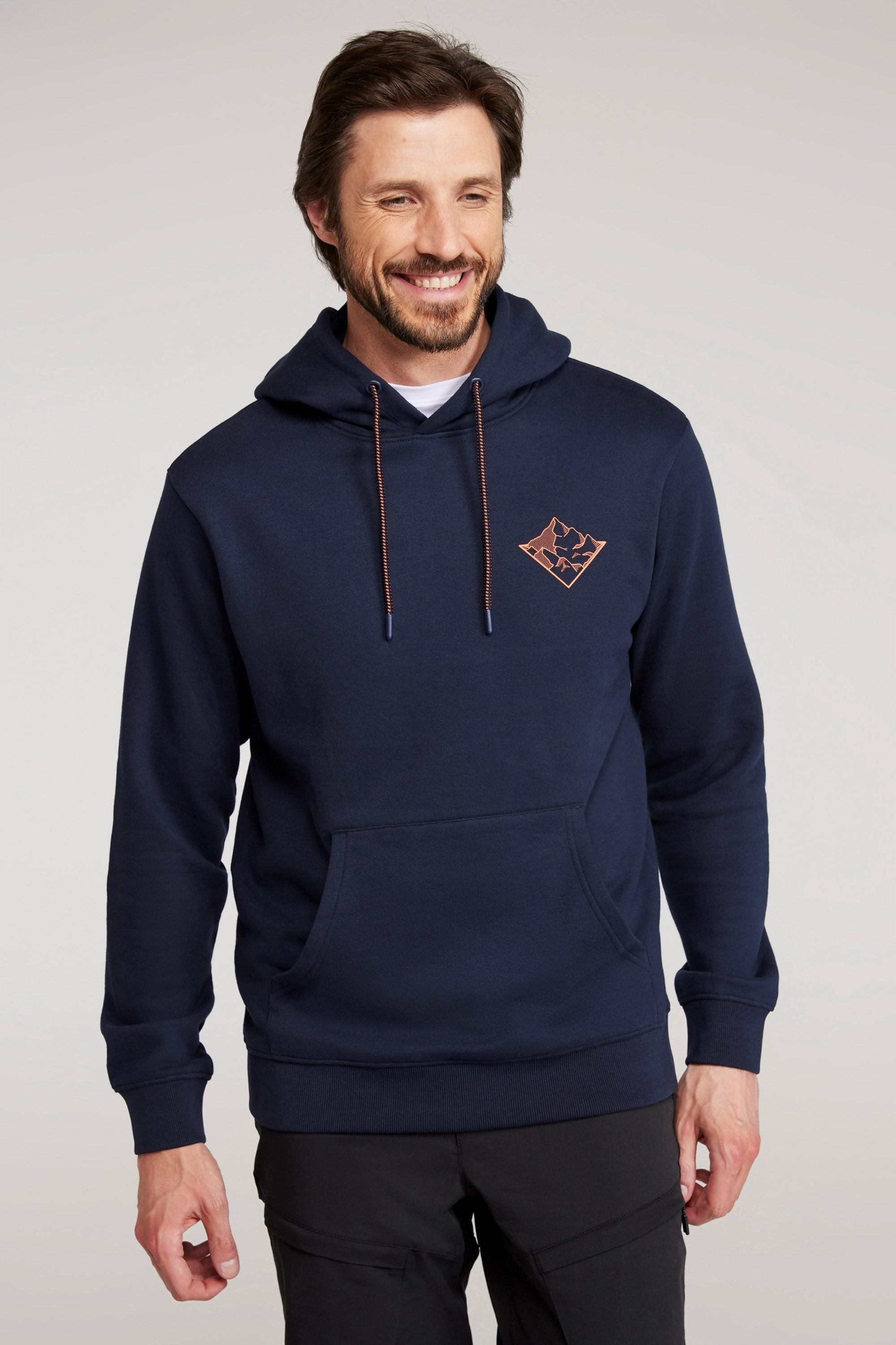 Mountain Warehouse - "3 Peaks" Kapuzenpullover für Herren (Marineblau)